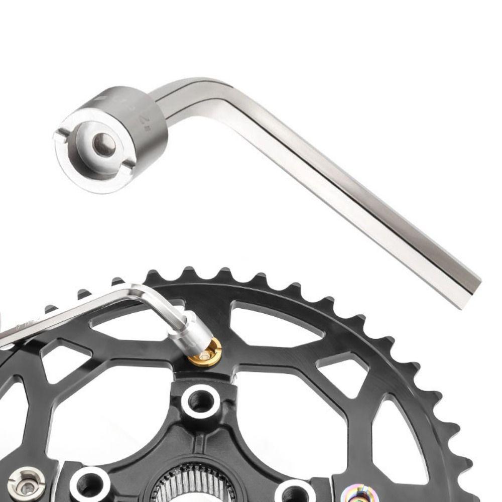 Repair Chainring Screw Wrench MTB Chainwheel Tool Chainring Screw Removal Chainwheel Installation
