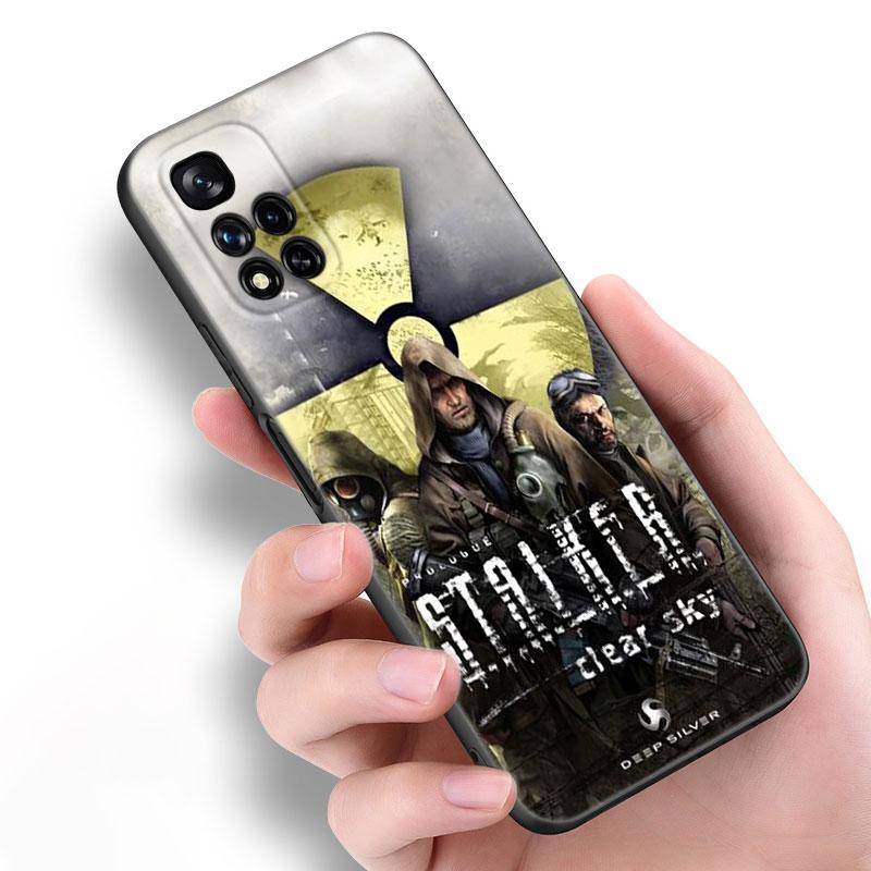 Game Stalker Clear Sky Black Silicone Phone Case For Xiaomi POCO X3 X4 NFC F5 M3 M4 M6 X5 X6 Pro F3 F4 GT 5G C55 C65 M5