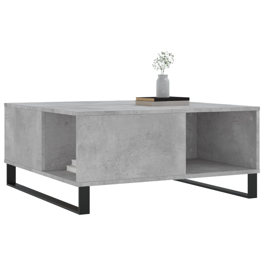 Coffee Table, Concrete Gray, 80X80X36.5 Cm