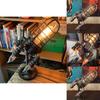 Steampunk Rocket Lamp Unique Night Light Flame Design Home Decor Gift Idea