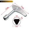 Multi-size Cross Electrical Cabinet Triangle Key Wrench for Elevator, Water Meter, Square and Round Holes