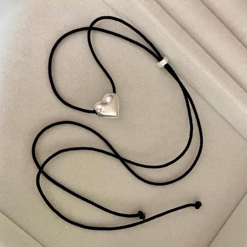 Metal Beads Big Heart Pendant 3D Heart Charm for Jewelry Making Charm DIY Gifts Bracelets Necklace Heart Bead with Hole