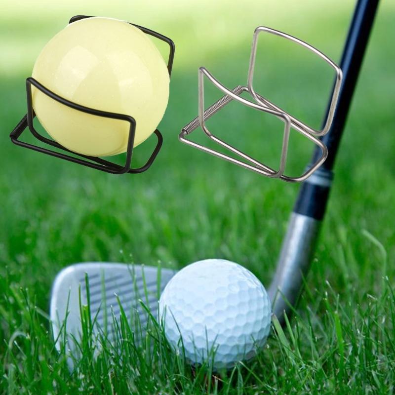 Golf Training Equipment Metal Ball Clip Corrosions Proof Construction Golf Ball Holder Clip Golf Ball Positioning Tool
