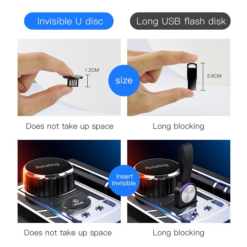 USB flash disk do auta Type C OTG 2.0 Micro USB Pendrive Pro Lexus FSPORT LBX NX RX 350h 450h ES UX 300e GS GX IS LS LX CT