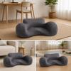 Ergonomisches Meditationskissen mit rutschfester Unterseite Abnehmbarer Samtbezug Atmungsaktiver Memory-Schaum