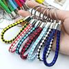 Personality Custom Name Text Keyring Car Moto Key Ring Chain Originality PU Leather Metal Organization Rope Keychain Gift