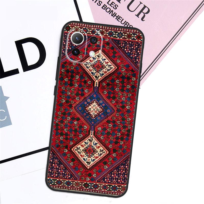 Persian Carpet Floral Pattern Case For Xiaomi 17 Pro Max 14 15 Ultra 13T 14T 15T Pro POCO F8 F7 F5 F6 X5 X6 X7 Pro Cover