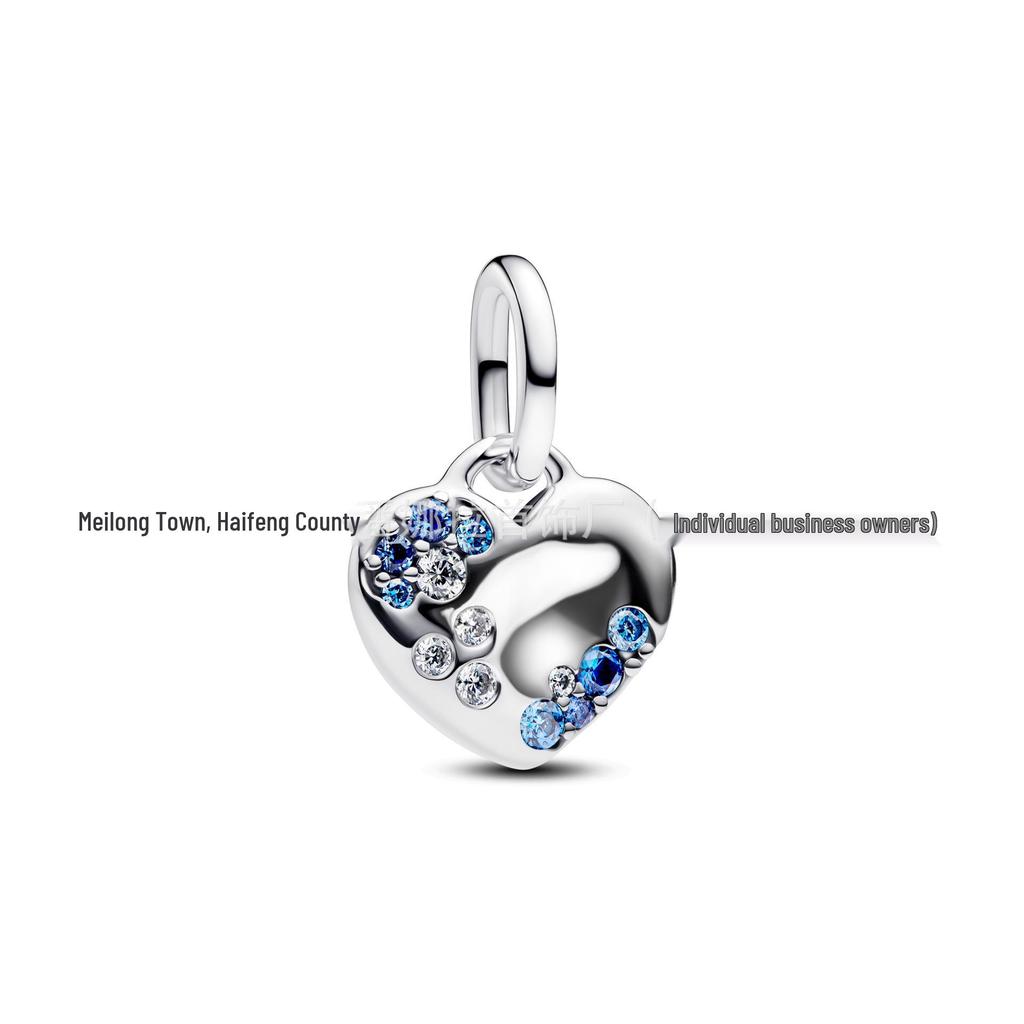 Charm Pan in Rame Bianco Placcato Argento S925 per Braccialetti Fai da Te