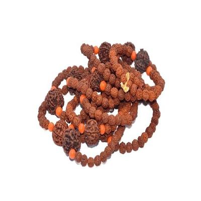 Náramek Rudraksha Náramek Rudraksha pro muže, ženy Náramek s korálky Rudraksha Jedinečný originální náramek s korálky Rudraksha pro unisex sadu 5 kusů