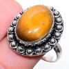 Tiger Eye Handmade Gemstone 925 Sterling Silver Jewelry Ring 9 W767