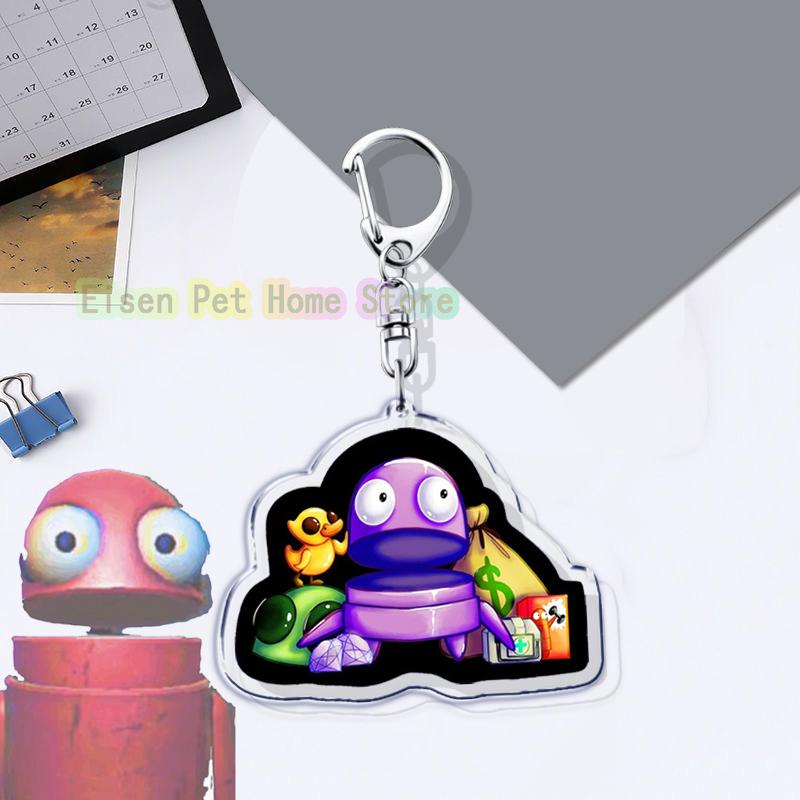 Funny Horrible Game R.E.P.O Keyrings for Accessories Bag Key Chain Ring Jewelry Fans Gifts Horror Keychain Llaveros