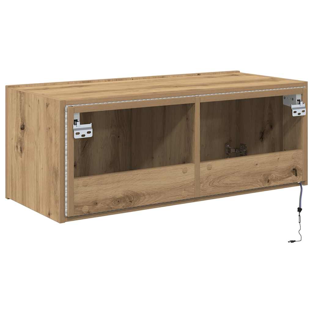 TV Wall Cabinet Artisan Oak 80 x 35 x 31 cm Particleboard