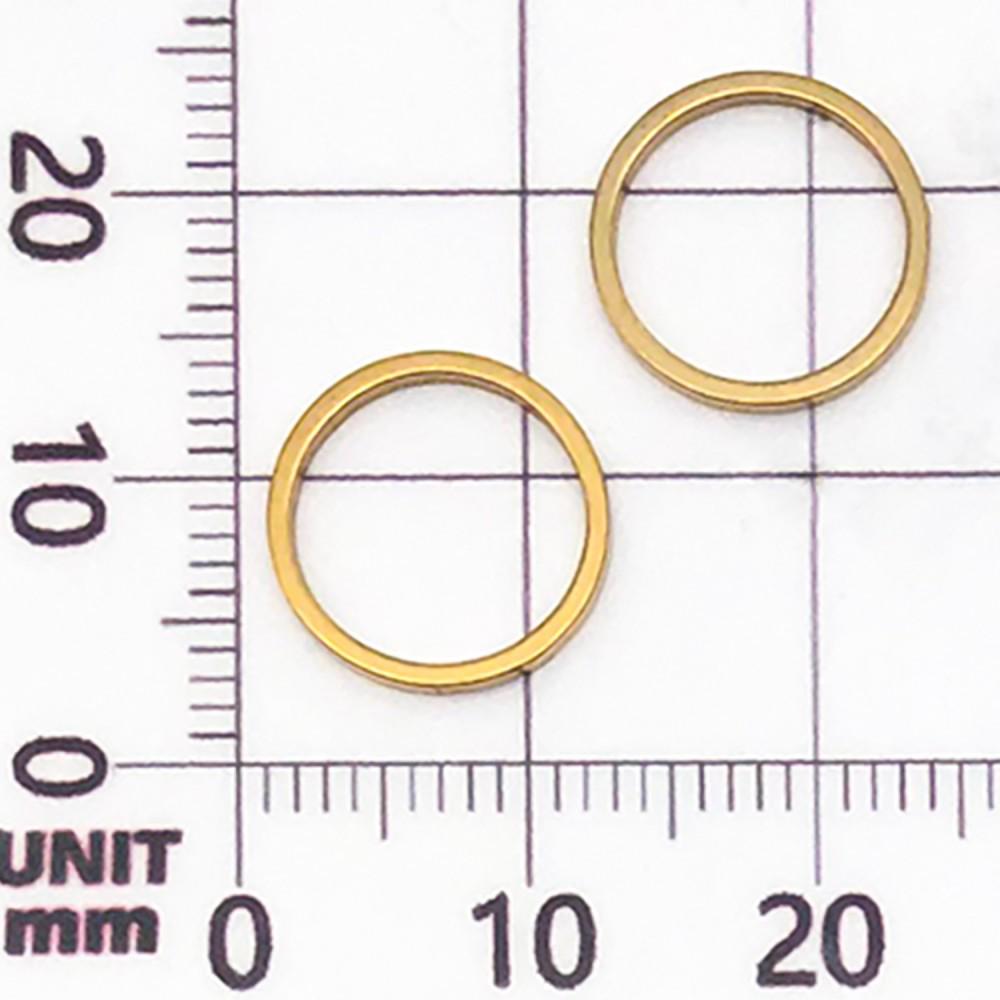 20 Mixed Gold Vacuum-Plated Stainless Steel Geometric Frame Pendant Charms for DIY Jewelry
