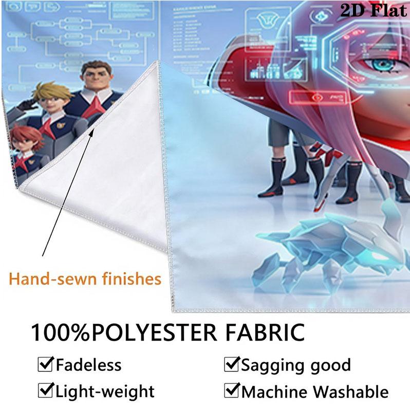 Franxx Wall Tapestry Aesthetic Wall Hanging Printed Fabric Blanket Decorative Tapestries For Bedroom Living Room Home Decor