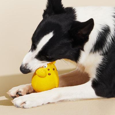 Yousheng Squeaky Dog Chew Toy for Small Medium Large Dogs Cartoon Animal Design Interactive Latex Dog Toy for Anxiety Relief Teeth Cleaning