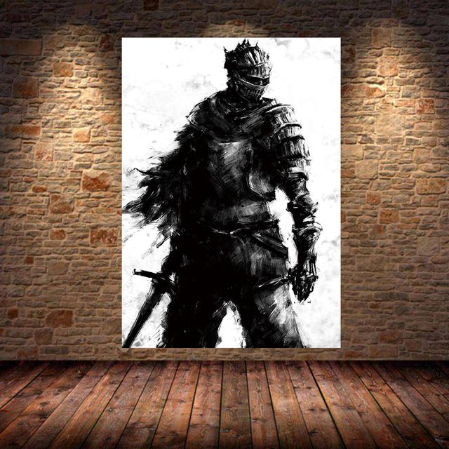 The Dark Souls 3 Game Poster Oil Painting Wall Art Canvas Painting Prints Bedroom Living Room Home Bedroom Bar Restaurant Decor
