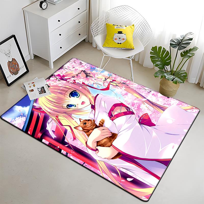 Hot Anime SAO Sword Art Online Modern House Living Room Floor Matte Bedroom Carpet Art Poster Mat Pattern Decorative Square Rug