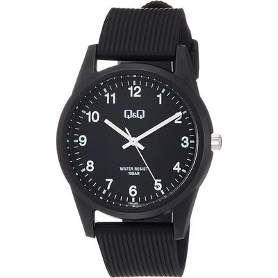 Citizen Q&Q Analog Waterproof Watch with Urethane Strap Men's Black VS40-002