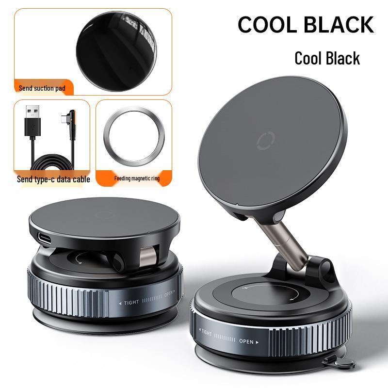 Wireless Rotating Magnetic Car Phone Holder with Cross-Border Charging for Navigation