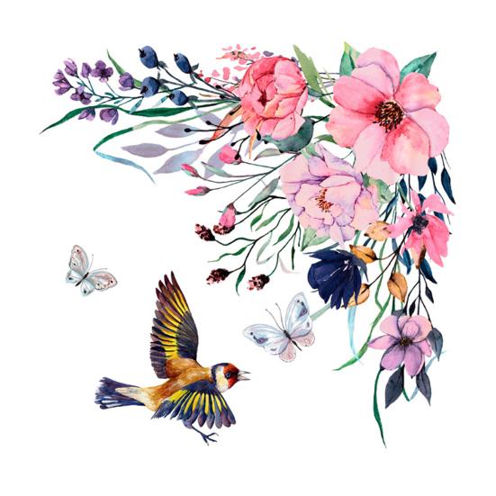 

1 комплект, декоративная наклейка для унитаза, простая в использовании, самоклеящаяся ПВХ, нежный цветок, портативная настенная наклейка на холодильник для ежедневного использования 30*30cm