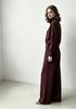 European and American casual knit set: women's half-zip sweater + high-waisted wide-leg pants, weighty two-piece set