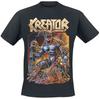 Kreator Hate Über Alles T-Shirt, Offizielles Thrash Metal Band Shirt mit Dämonen-Print, Deutscher Metal-Fan Merch