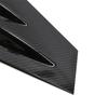 2x Carbon Fiber Look Front Window Louver Cover Trim For Subaru WRX STi 2015-2020
