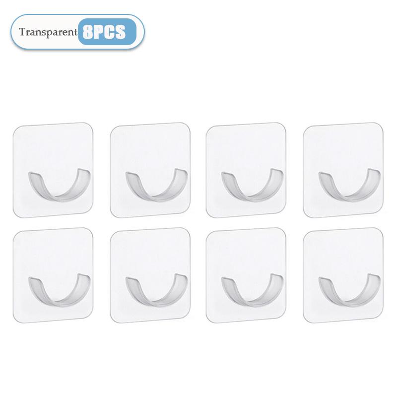 Strong Curtain Rod Bracket Holders Hooks Self-adhesive Rod Holder Clothes Rail Bracket Toilet Home Bathroom Accessories