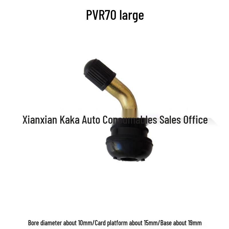 Leakproof Bent Tubeless Tire Valve for EVs and Motorcycles PVR50/PVR70