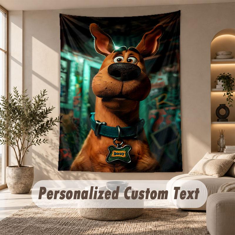 Wall Hanging Tapestry Art Cloth Bedroom Room Background DecorScooby-Doo
