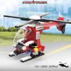 Firefighting Aircraft Assembly Building Block Model Ornament For Kids Educational Diy Play Toy