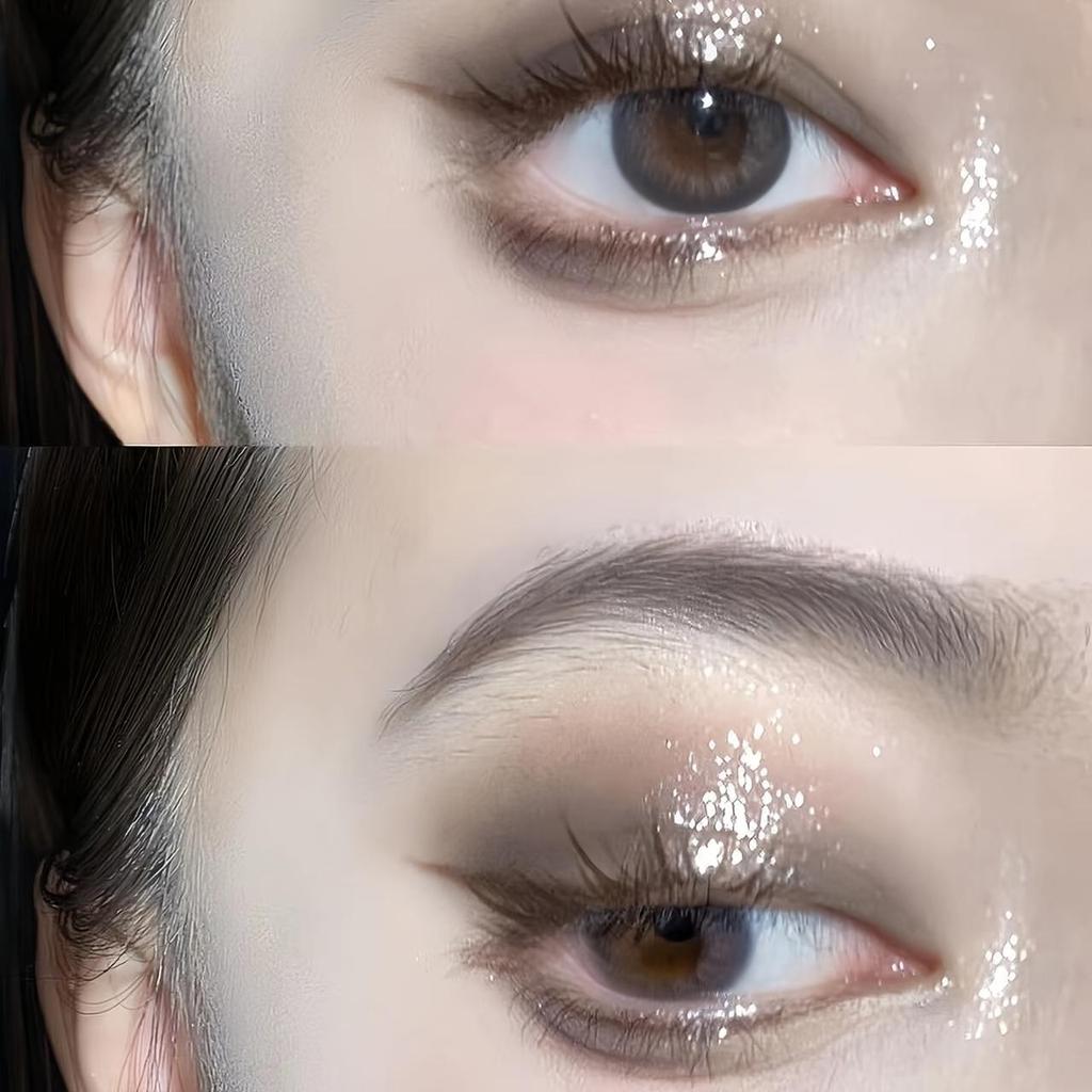 15-Shade Smoky Eyeshadow Palette Long-Lasting Highly Pigmented Eyeshadow with Versatile Matte and Glitter Finishes, Punk Black and Grayscale Colors