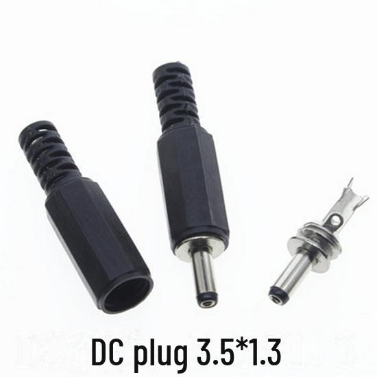 DC-022B Copper DC Power Socket 5.5x2.1/5.5x2.5mm with Nut, 2 Pins