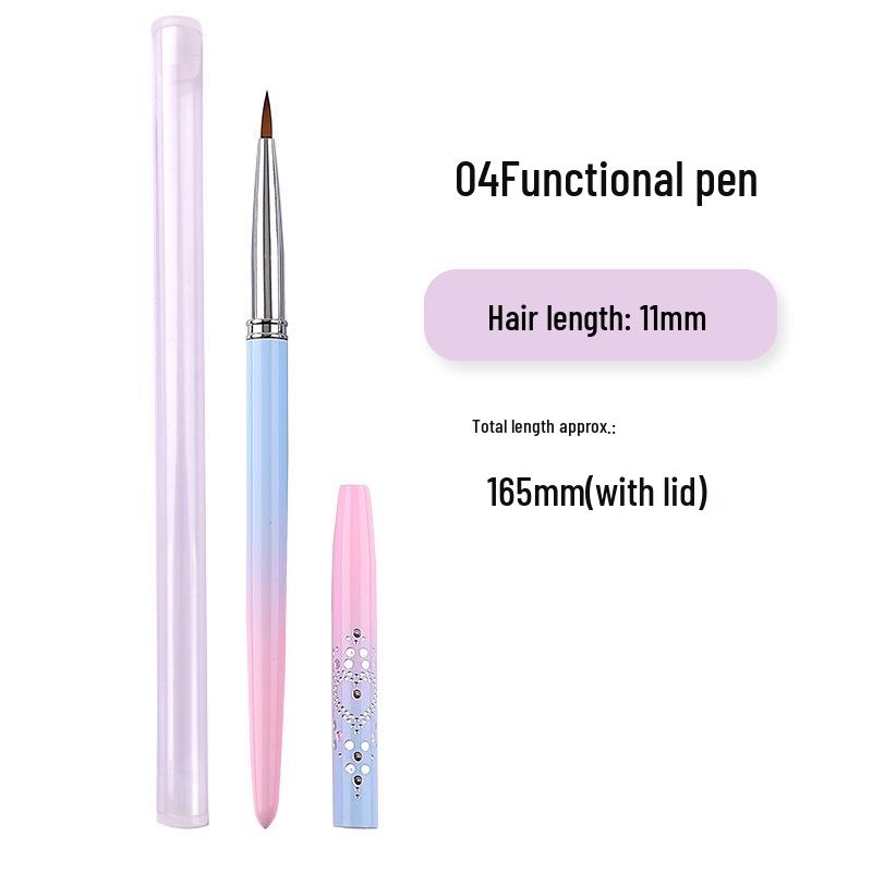 15-teiliges Nailart-Stift-Set: Linien-, Ombre-, Schnitz-, Mal- und Gelpinsel.