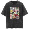 Hot Washed T-shirt "The Seven Deadly Sins" - Cartoon Loose Couple Short Sleeve Shirt