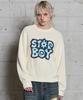 HOODHOOD Star Boy Flocked Knit Ivory