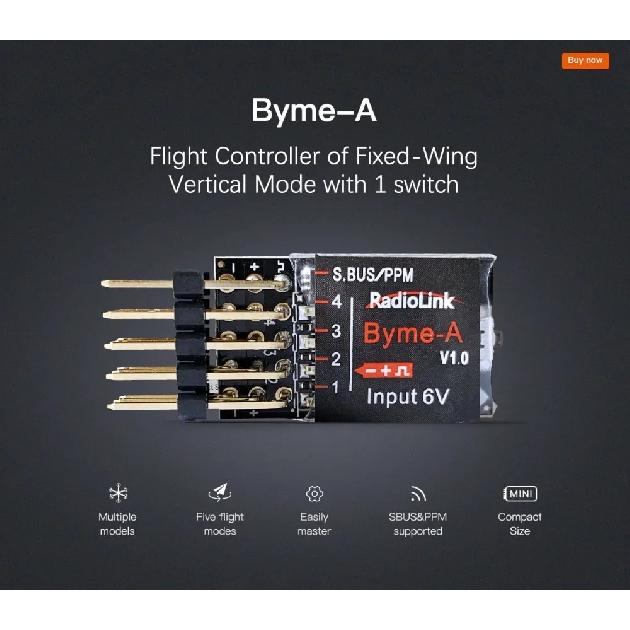 Radiolink Byme AD Fixed Wing Flight Control Gyroscope Self-stabilization Balance 3D Crane AeromodeDeltaWing Su27Paper Aircraft