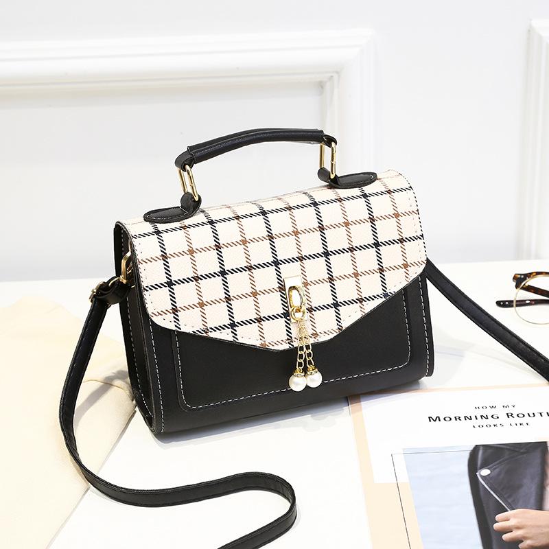 Bags for Women 2025 Spring and Summer New Single Shoulder Messenger Bag Pearl Mobile Phone Bag Fashionable All-match Small Square Bag