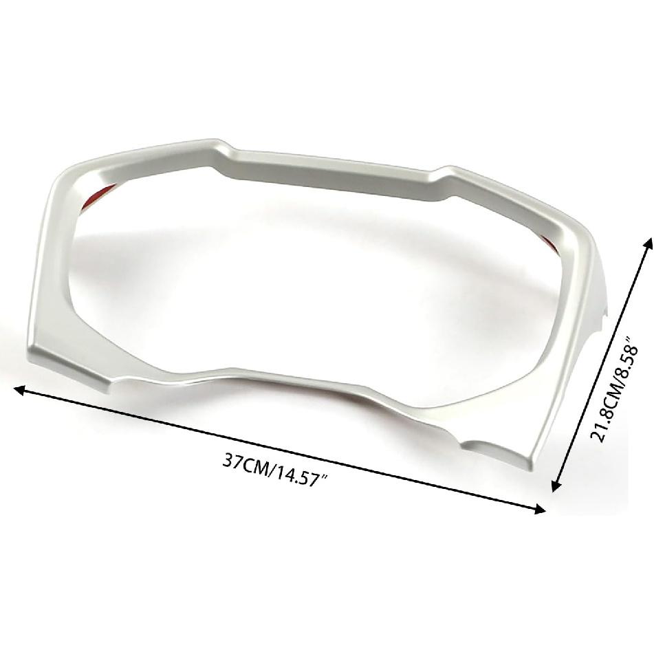 Car Accessories Fit for Toyota RAV4 (XA50) 2019 2020 2021 2022 2023 2024 2025 Inner Dashboard Console Display Decorative Cover Trim (Glossy Chrome