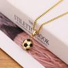 2023 Sports Product Football with Stainless Steel Chain Football Fans Gift Butterfly Necklace Gold Necklace for Women