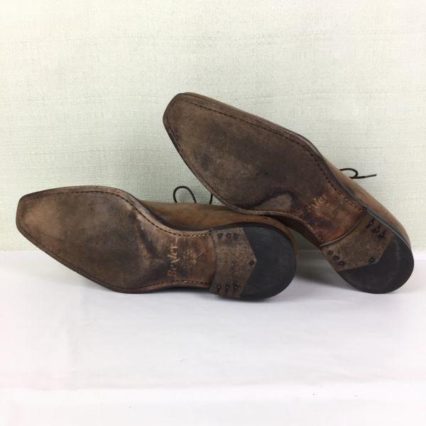 BEXLEY Wholecut Goodyear Welted Business Shoes Light Brown size 40 25.0(USED)