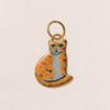 Stainless Steel Kitten Print Enamel Ceramic Pendant Necklace/Bracelet
