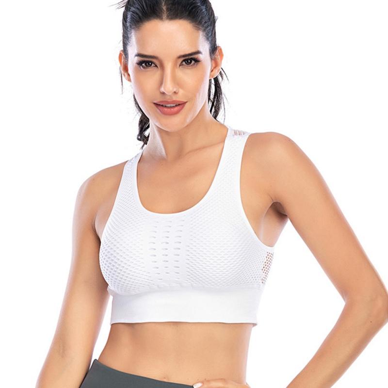 Soutien-gorge de sport mode femme dos creux anti-choc gilet yoga course