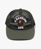 Beipeu First Camo College Embroidery Patched Mesh Cap Green