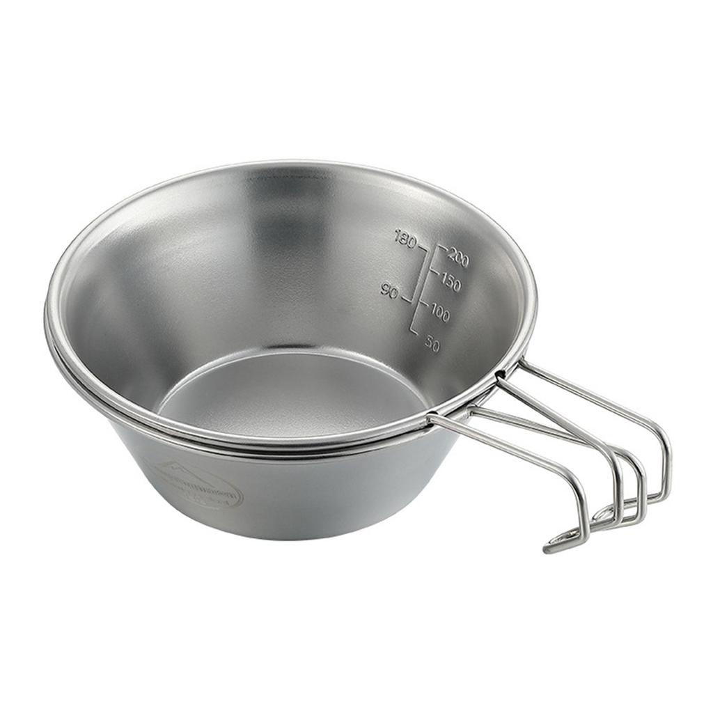 Camping Sierra-kopp i rostfritt stål Lätt och kompakt Campinggryta Vandring Kaffemugg Skålkopp