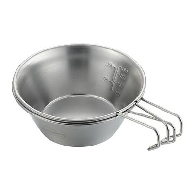 Stainless Steel Camping Sierra Cup Lightweight Compact Camping Pot Hiking Coffee Mug Bowl Cup