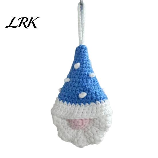Woolen Hanging Holiday Gifts Hand Crochet Christmas Gnome Ornaments, Knitted Faceless Decorations, Handcrafted Party Supplies Yarn Elf Pendants
