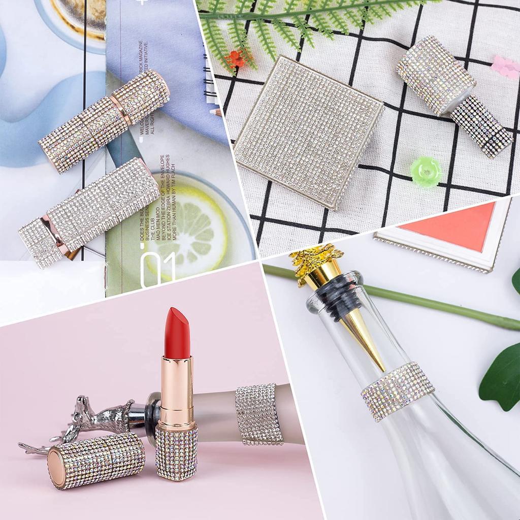 1 Roll Self-Adhesive Crystal Rhinestone Tape 2.7cm/1 Yard Rhinestone Sticker Rhinestone Strips for DIY Art Craft Car Phone Decor