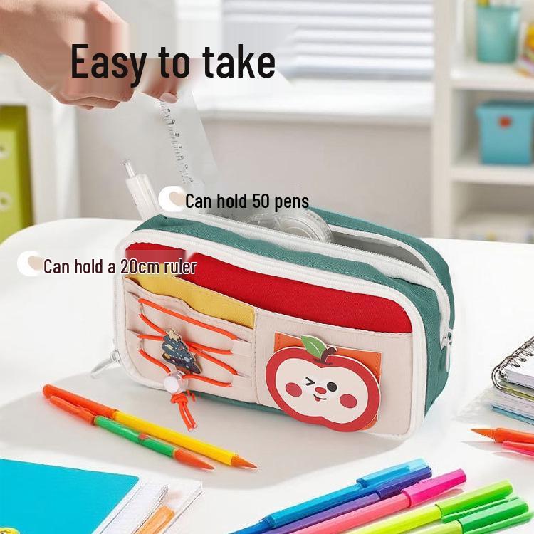 Balakapi Feng Stylish Large Capacity Girls' Primary School Pencil Case