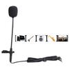 Clip On Lapel Wired Capacitive Mini Microphone Handsfree Lavalier Mic 3.5mm Jack